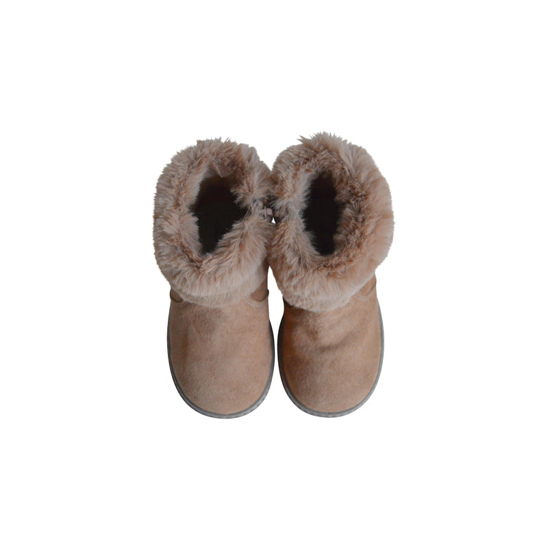 Boots Souples Valentine - Nubuck Camel Taupe - Fille