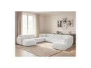 Anda - Modular Fixed Panoramic Sofa - With 3 Easy Chairs, 1 Chaise Lounge, 2 Corners and 1 Pouf - Left Corner