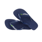 Havaianas - Brasil Logo Navy Blue Flip-Flops