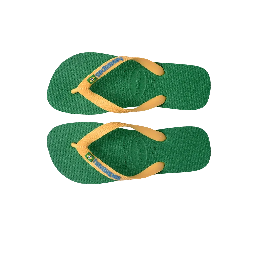 Havaianas - Brasil Logo Green Yellow Flip-Flops