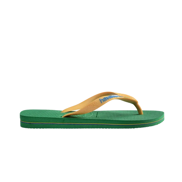 Havaianas - Chanclas Brasil Logo Verde Amarillo