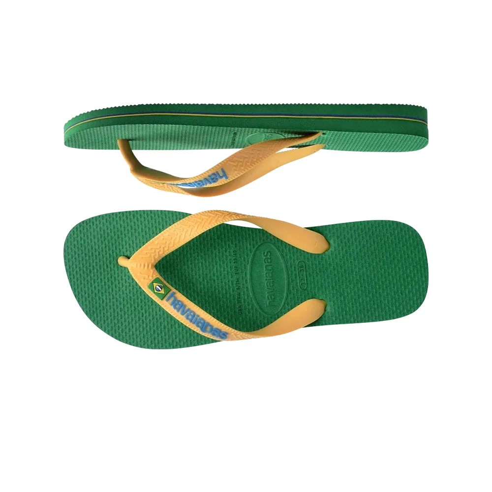 Havaianas - Brasil Logo Green Yellow Flip-Flops