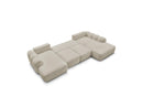 Montaigne - Panoramic Convertible Trunk Sofa - Bouclette Fabric - Left Corner