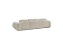 Montaigne - Panoramic Convertible Trunk Sofa - Bouclette Fabric - Left Corner