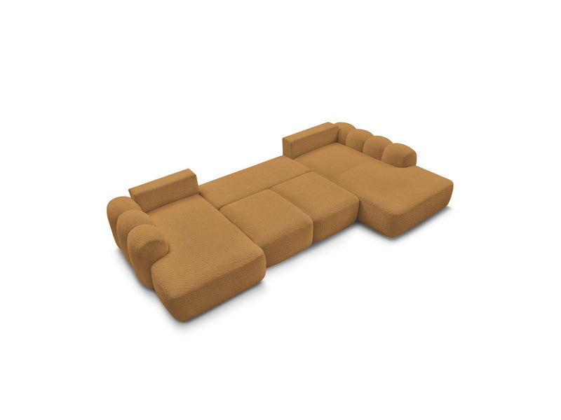 Montaigne - Panoramic Convertible Trunk Sofa - Bouclette Fabric - Left Corner