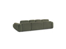 Montaigne - Panoramic Convertible Trunk Sofa - Bouclette Fabric - Left Corner