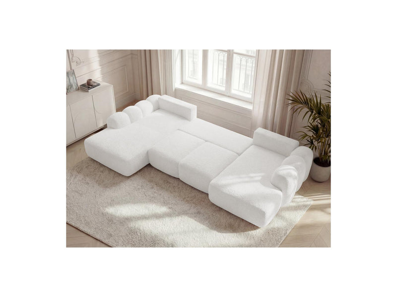 Montaigne - Panoramic Convertible Chest Sofa - Bouclette Fabric - Right Angle
