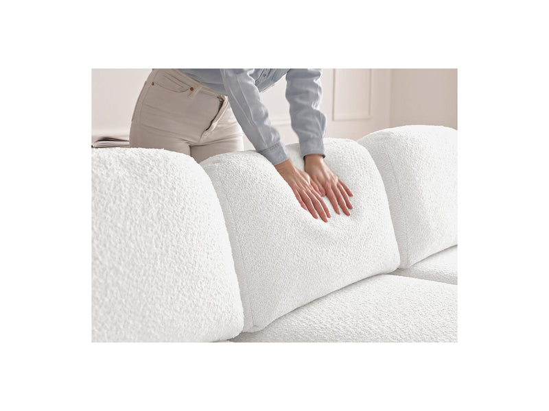 Montaigne - Panoramic Convertible Chest Sofa - Bouclette Fabric - Right Angle