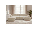 Montaigne - Panoramic Convertible Chest Sofa - Bouclette Fabric - Right Angle