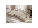 Montaigne - Panoramic Convertible Chest Sofa - Bouclette Fabric - Right Angle
