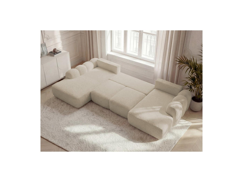 Montaigne - Panoramic Convertible Chest Sofa - Bouclette Fabric - Right Angle