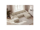 Montaigne - Panoramic Convertible Trunk Sofa - Bouclette Fabric - Left Corner