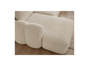 Montaigne - Panoramic Convertible Trunk Sofa - Bouclette Fabric - Left Corner