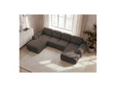 Montaigne - Panoramic Convertible Chest Sofa - Bouclette Fabric - Right Angle