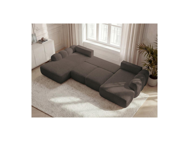 Montaigne - Panoramic Convertible Chest Sofa - Bouclette Fabric - Right Angle