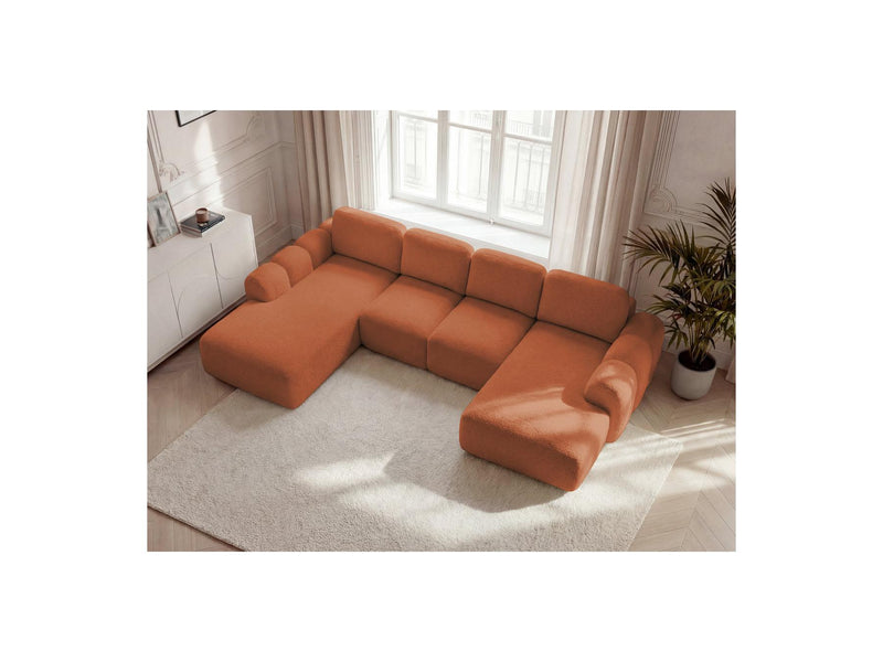 Montaigne - Panoramic Convertible Chest Sofa - Bouclette Fabric - Right Angle