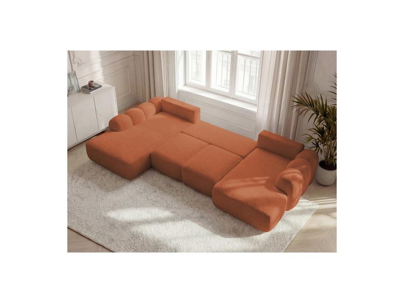 Montaigne - Panoramic Convertible Chest Sofa - Bouclette Fabric - Right Angle