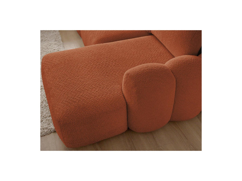 Montaigne - Panoramic Convertible Chest Sofa - Bouclette Fabric - Right Angle
