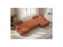 Montaigne - Panoramic Convertible Trunk Sofa - Bouclette Fabric - Left Corner