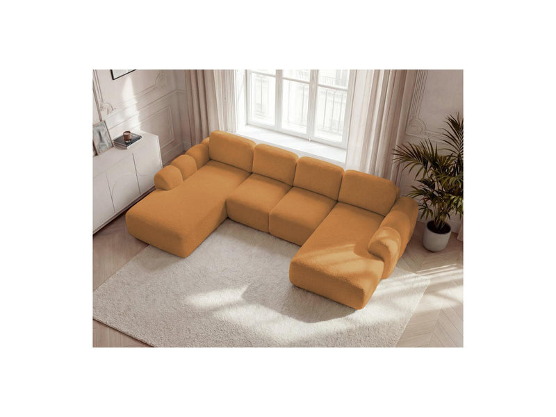 Montaigne - Panoramic Convertible Chest Sofa - Bouclette Fabric - Right Angle