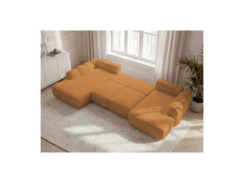 Montaigne - Panoramic Convertible Chest Sofa - Bouclette Fabric - Right Angle