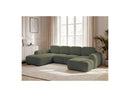 Montaigne - Panoramic Convertible Chest Sofa - Bouclette Fabric - Right Angle