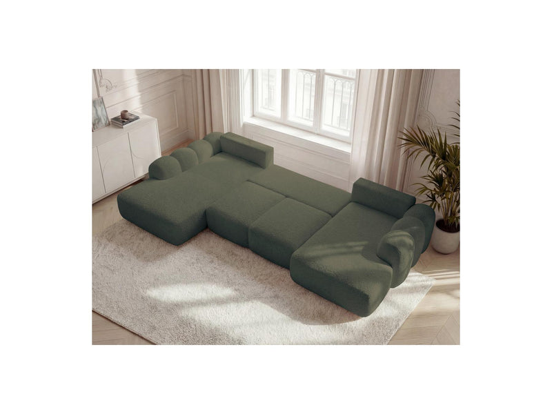 Montaigne - Panoramic Convertible Chest Sofa - Bouclette Fabric - Right Angle