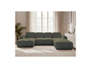 Montaigne - Panoramic Convertible Trunk Sofa - Bouclette Fabric - Left Corner