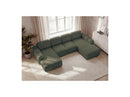 Montaigne - Panoramic Convertible Trunk Sofa - Bouclette Fabric - Left Corner