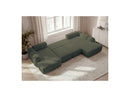 Montaigne - Panoramic Convertible Trunk Sofa - Bouclette Fabric - Left Corner