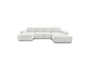 Montaigne - Panoramic Convertible Trunk Sofa - Bouclette Fabric - Left Corner