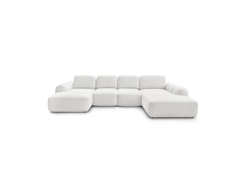Montaigne - Panoramic Convertible Trunk Sofa - Bouclette Fabric - Left Corner
