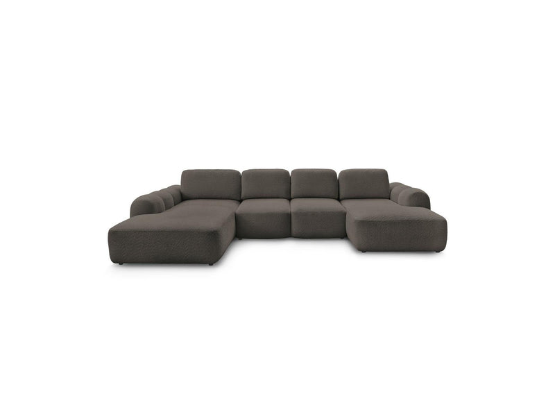 Montaigne - Panoramic Convertible Chest Sofa - Bouclette Fabric - Right Angle