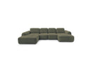 Montaigne - Panoramic Convertible Chest Sofa - Bouclette Fabric - Right Angle