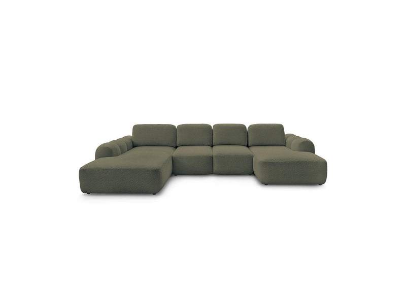 Montaigne - Panoramic Convertible Chest Sofa - Bouclette Fabric - Right Angle