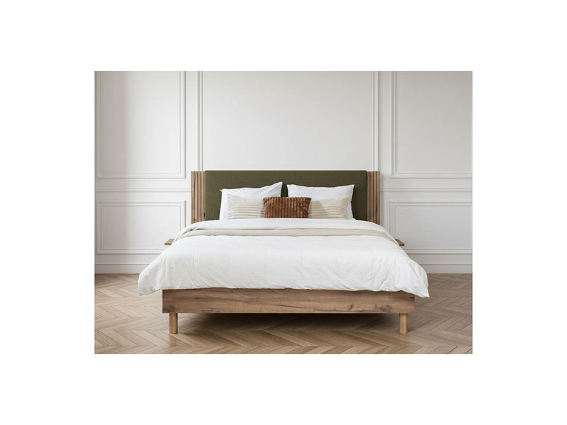 Lior - Bed With Solid Slats - Natural Wood Legs