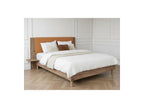 Lior - Cama con lamas macizas - Patas de madera natural