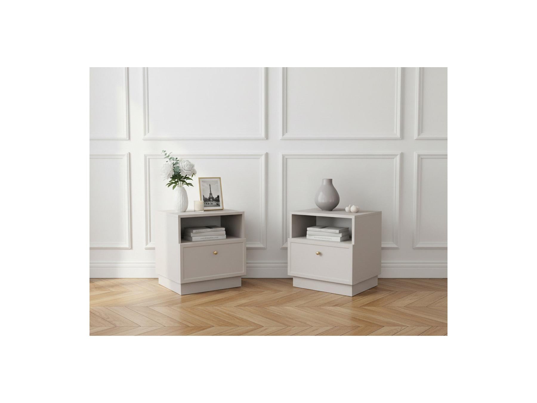 Lorina - Lot De 2 Tables De Chevet 1 Tiroir