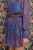 Minifalda plisada The Annie Leo Azul