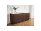 Barbara - Conjunto Barbara con aparador + mueble de TV de madera maciza de mango y mármol