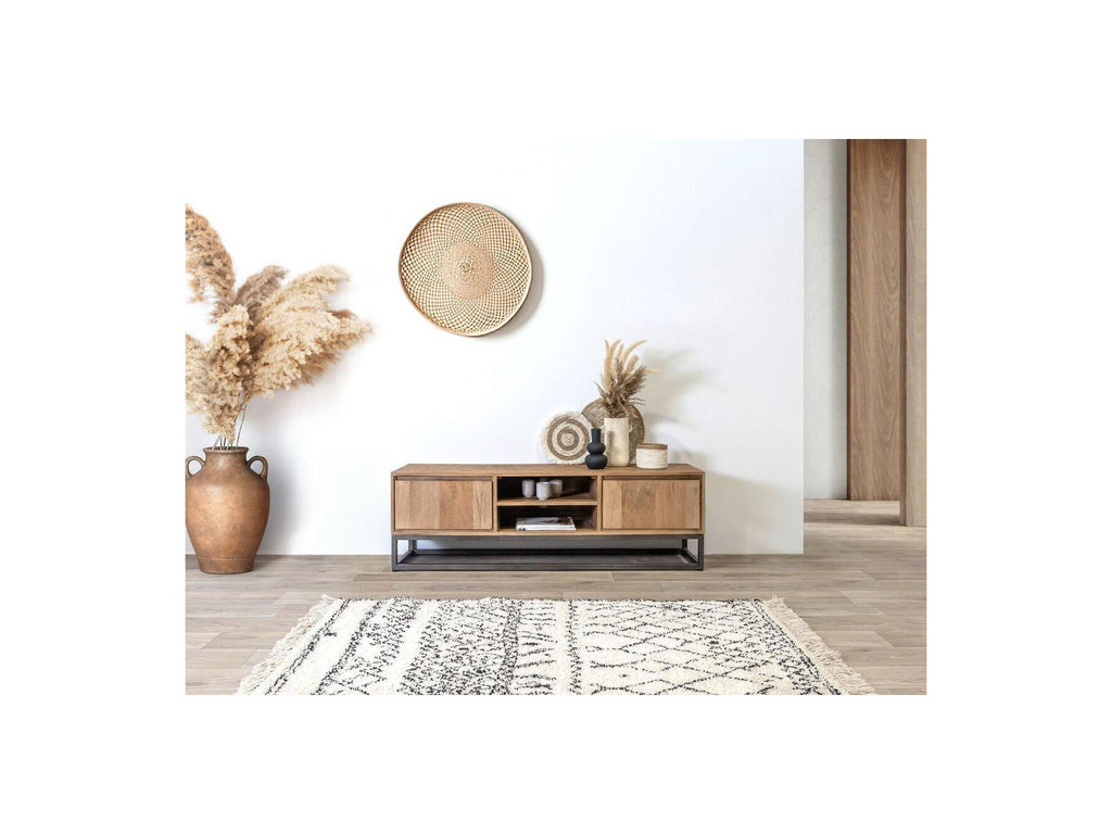 Bergerac - Ensemble Avec Meuble + Table Basse En Bois Massif De Manguier
