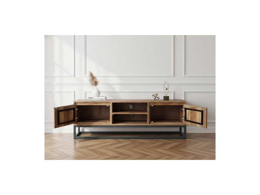 Bergerac - Ensemble Avec Meuble + Table Basse En Bois Massif De Manguier