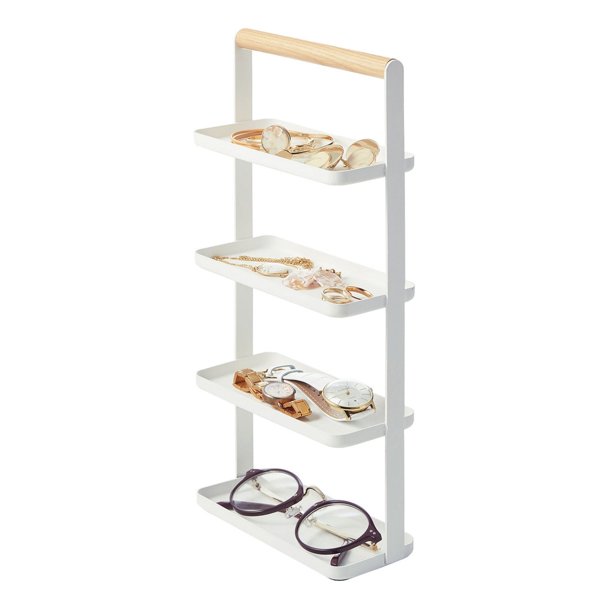 Jewellery & Accessory Stand - Tower - White