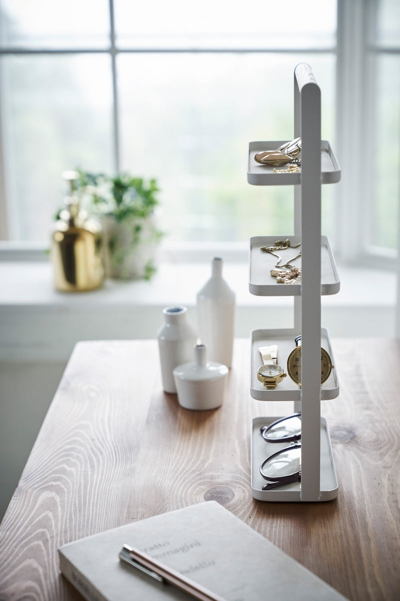 Support Bijoux & Accessoires - Tower - Blanc