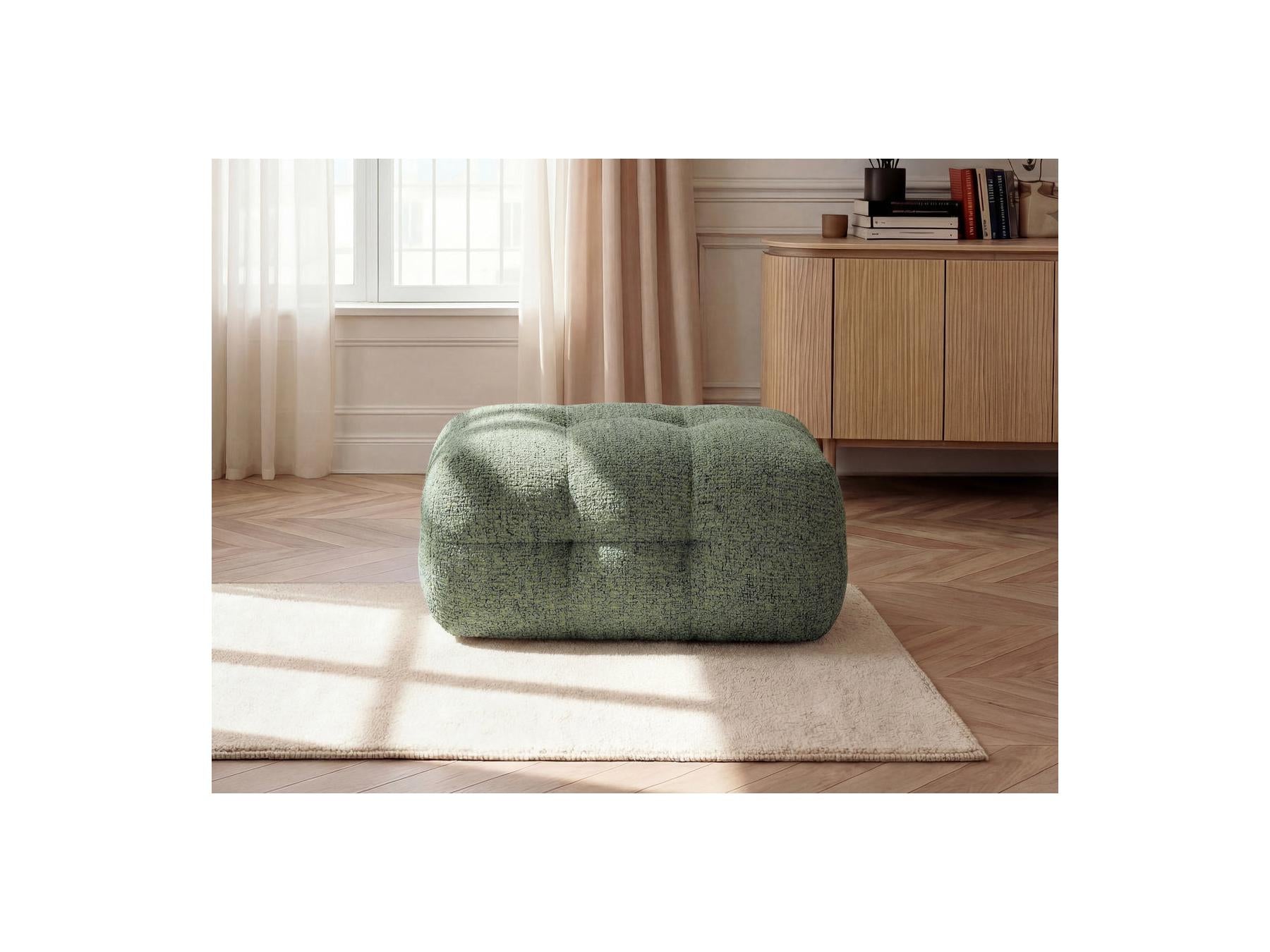 Pouf Petit Laura Tissu Chiné