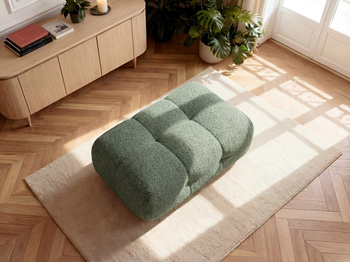 Pouf Petit Laura Tissu Chiné