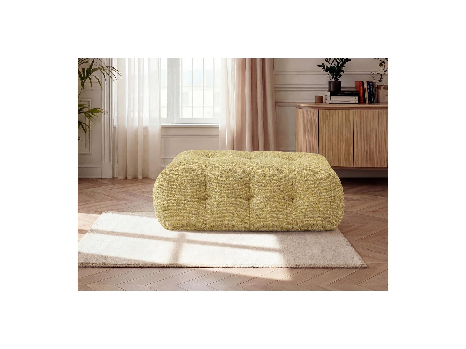 Laura - Grand Pouf - Tissu Chiné
