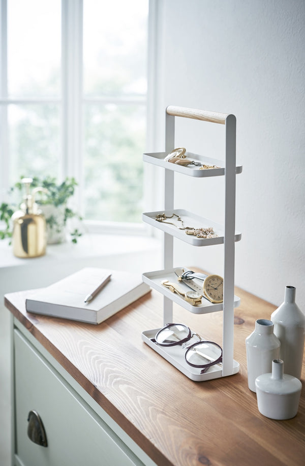 Jewellery & Accessory Stand - Tower - White