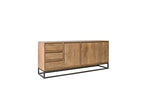 Bergerac - Ensemble Avec Buffet 190 Cm + Table Basse Bois Massif De Manguier