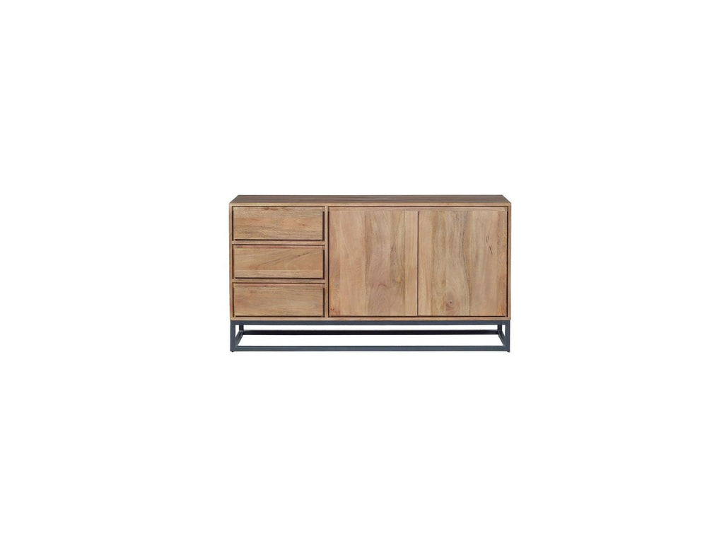 Bergerac - Ensemble Avec Buffet 150 Cm + Table Basse Bois Massif De Manguier
